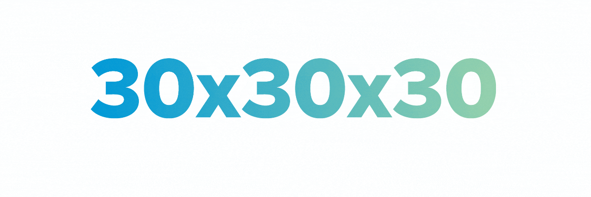 30x30x30; onze ambitie.